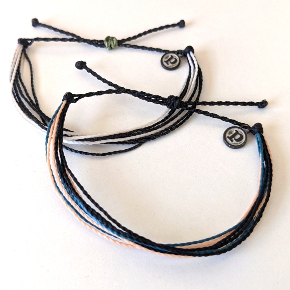 PURA VIDA Adjustable Bracelets - Set of 2